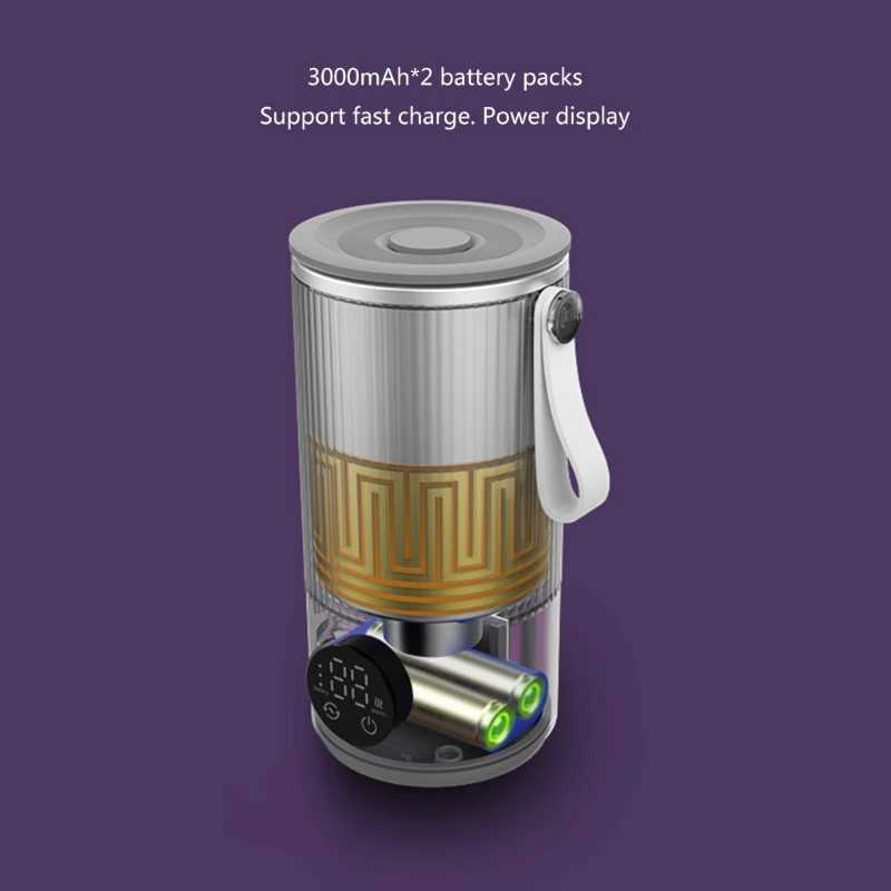 Rechargeable USB Heated Mixing Cup 6 Temperature6000mAh Battery Quick Charging C251008