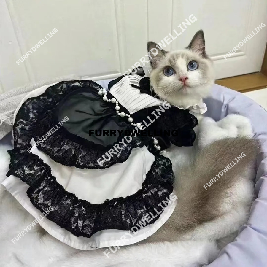 Adorable Pet Top With Pom Trim Dwe74 & Puffed Sleeves - Spring/Summer Polyester Outfit For Small Breeds