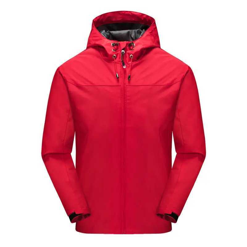 Spring and Autumn New Fashionable Mens Windproof and Waterproof Cardigan Hooded Zipper Jacket Outdoor Casual Sportswear J251008