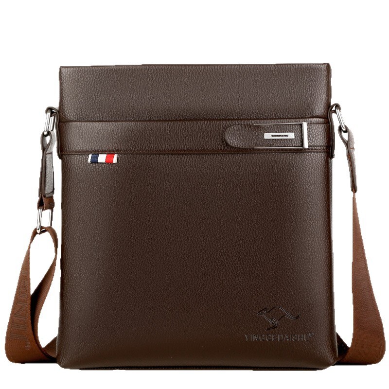 New Men's Single Shoulder Crossbody Bag Fashion Casual Luxury Bag Large Capacity Waterproof Designer Bag Men's Bag Trendy Leather Bag Commut