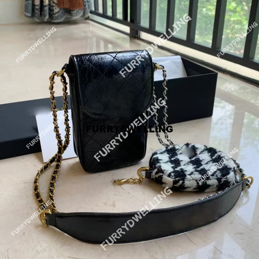 2 In 1 Medieval Hobo Mobile Phone Box Bag Garden Large Capacity Women Dwe74 Shoulder Chest Pack Lady Tote Chains Storage Box