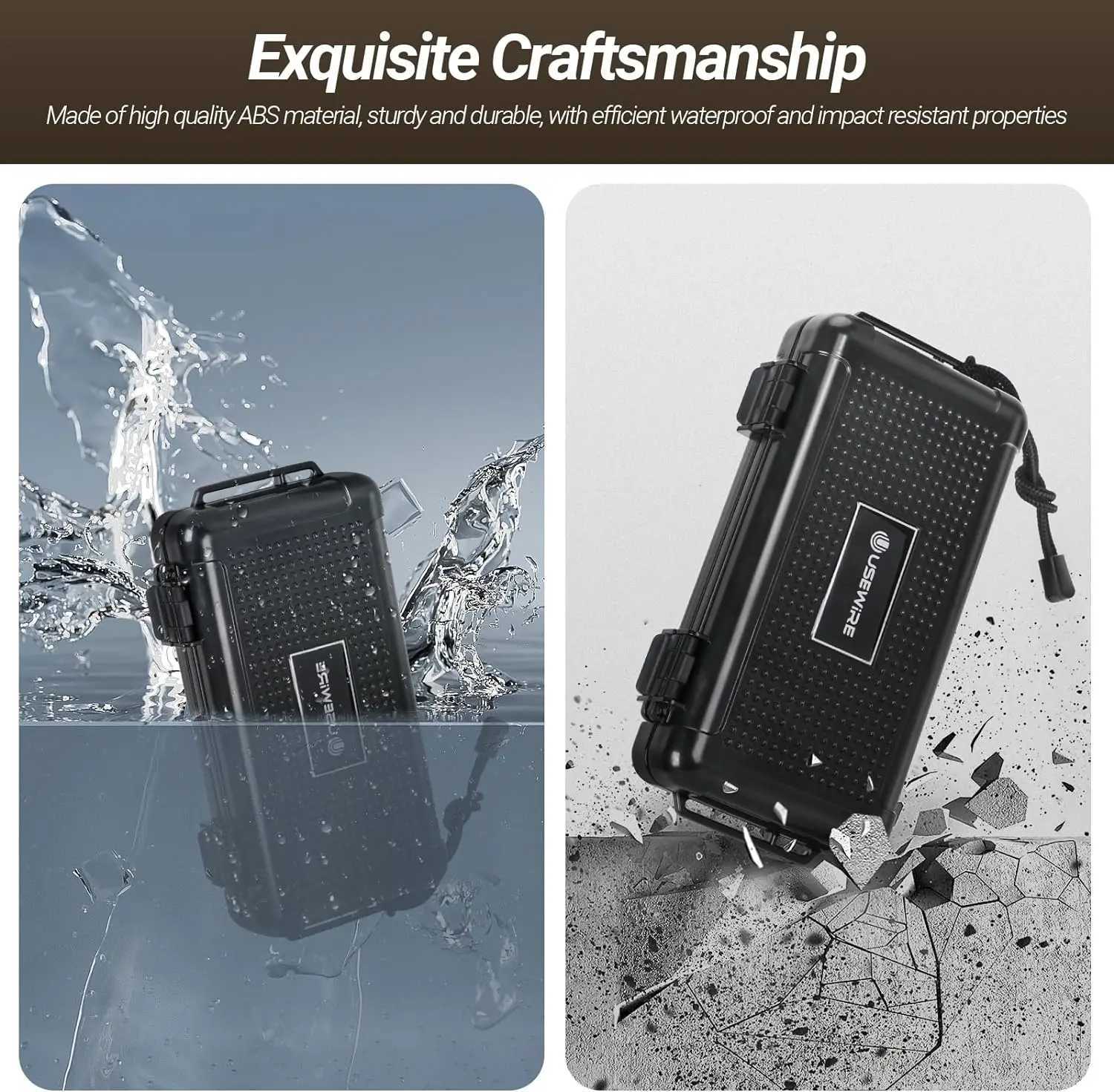 USEWIRECigar Travel Humidor and Cigar Set Portable Cigar Case with Humidifier Hygrometer Cutter Cigar Cutter Y251008