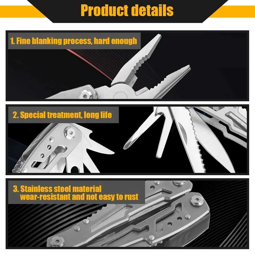 Folding Plier Multifunction Plier Mini Tool Pliers Emergency Outdoor Portable Combination Plier Folding Knife Pliers Repair Tool J251121