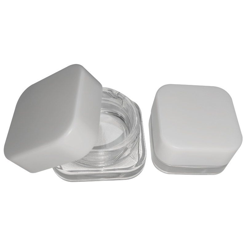 CN Glass Jars Food Grape Child Proof Custom Size Storage Container Black White Lid Wholesale Low MOQ Screw Clear Jar Packaging