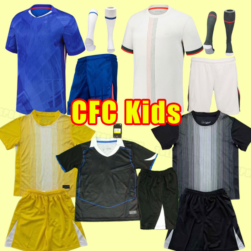 Chelsae Kids 25 26 CFC Soccer Jerseys PULISIC MOUNT HAVERTZ STERLING JORGINHO 2025 2026 football shirt KOULIBALY KANTE Mendy T. SILVA CUCURELLA goalkeeper Child