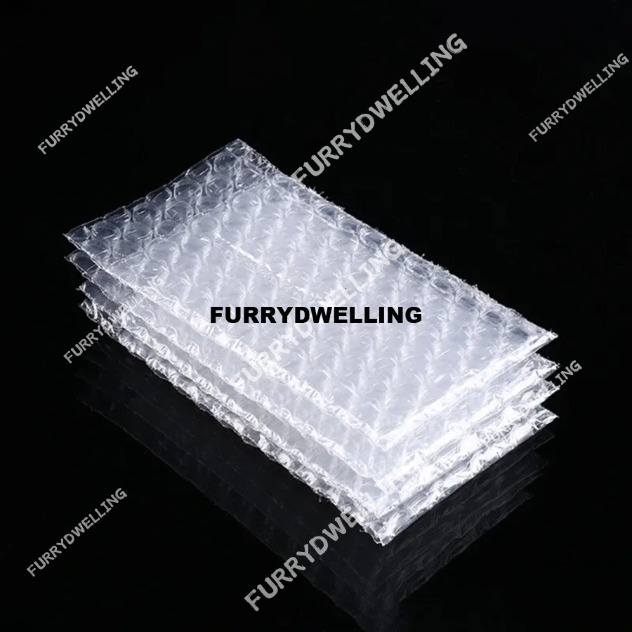 Wholesale 100Pcs/Pack Transparent Bubble Packing Bags PE Dwe74 Plastic Wrap Envelope Small Items Product Shockproof Protective Bag