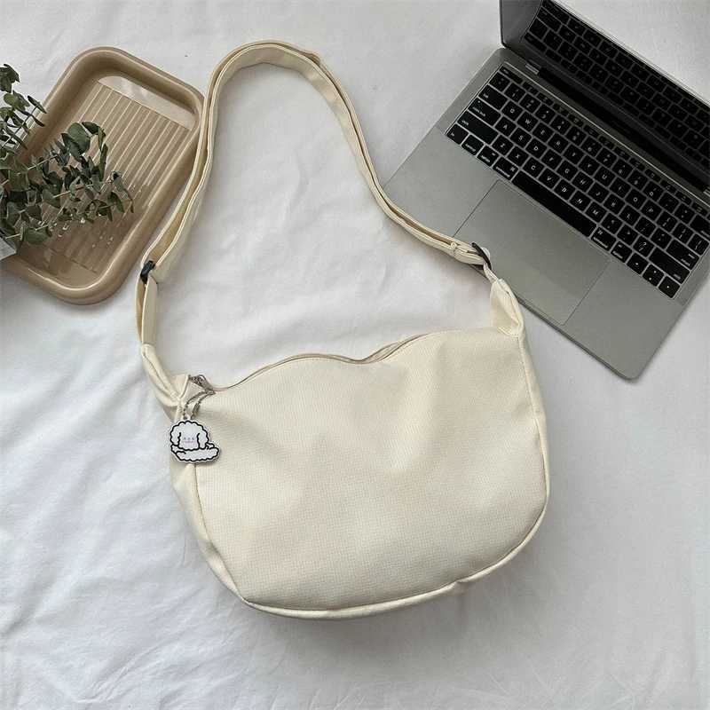 Japanese Harajuku Cute Canvas Casual teenage school bag Aesthetic Sweet messenger bag Large Capacity new y2k Women Shoulder BagT251007