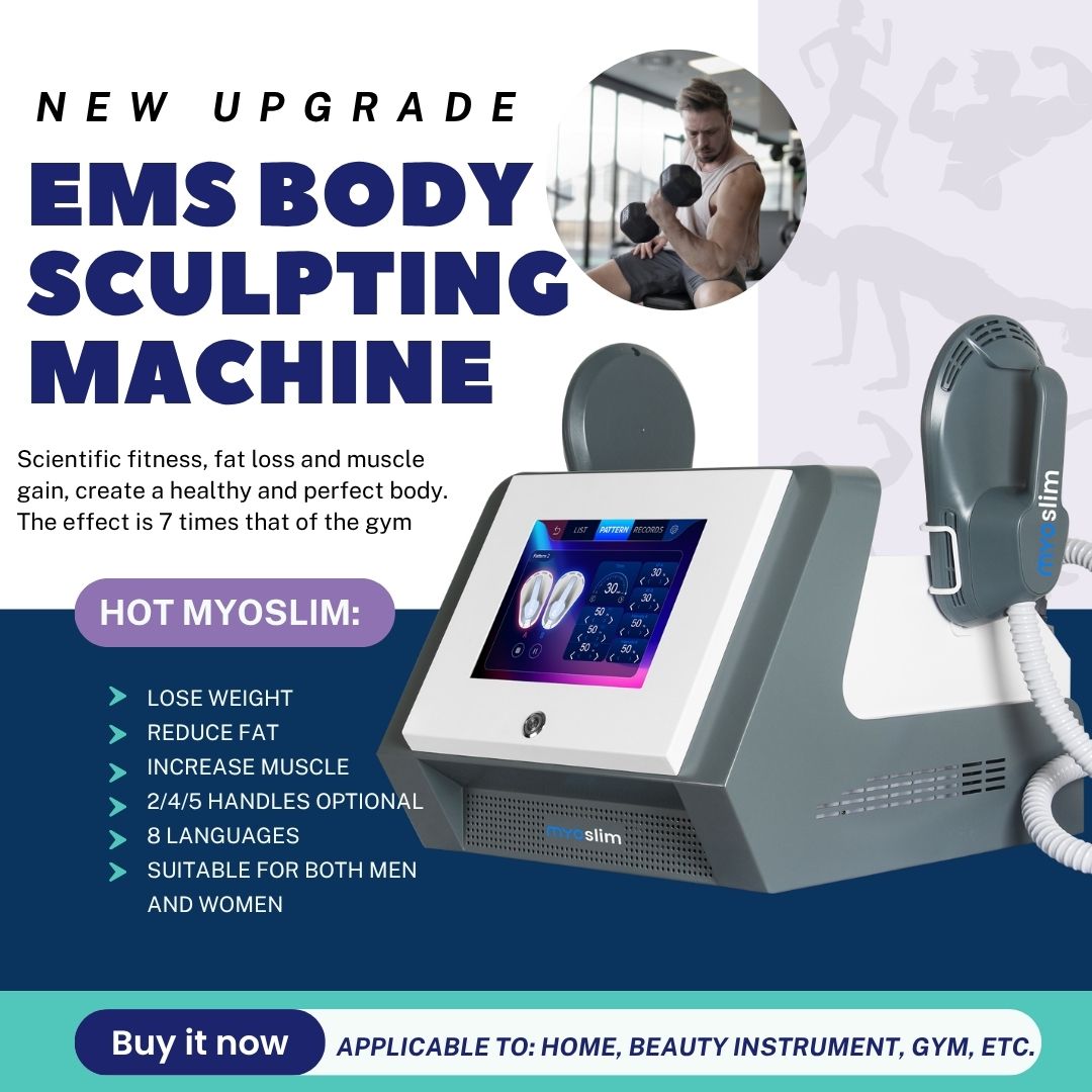 EMS Body Muscle Stimulator Machine MYOSlim 15Tesla 200HZ Non-Invasive Fat Reduction Equipment For Beauty Salon Body Contouring and Firming Spa Device