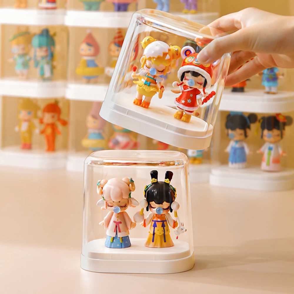 4PCS Transparent Dustproof Storage Display Wall Box for Blind Figures Handmade Dolls Lego Display Case Bubble Mart Storage Box C251008