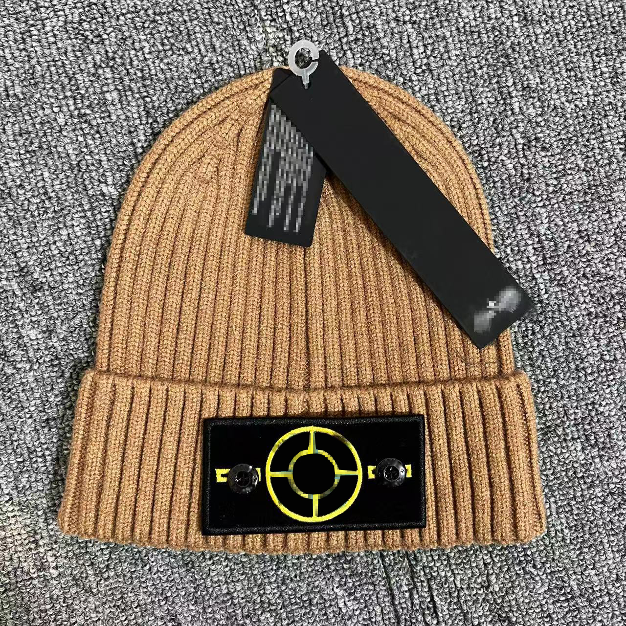 Fashion beanie hat Stone wool hats classic embroidery Islandss patch luxury knitted hat autumn and winter thick warm hat unisex outdoor cold-proof Cap