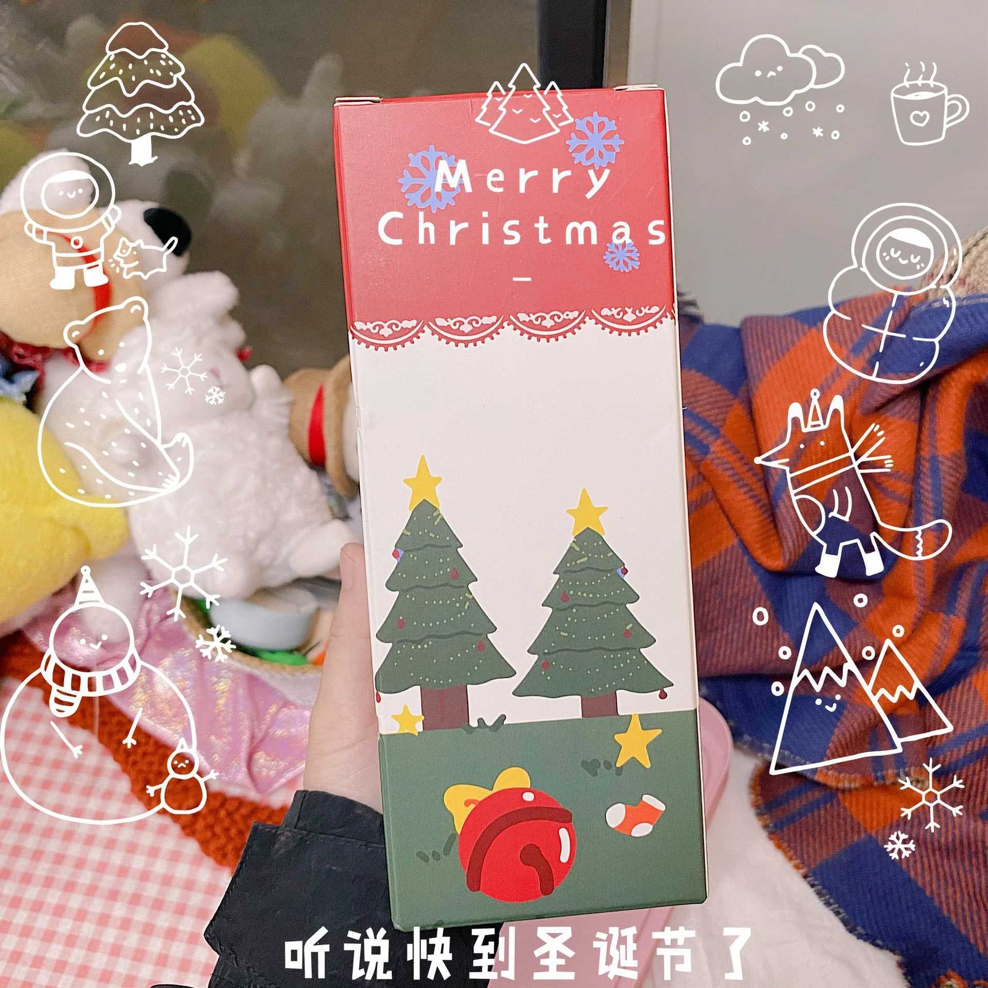 Christmas Thermos Bottle Cartoons Stainless Steel Vacuum Flask with Lid Milk Juice Tea Coffee Thermal Water Bottle Gift Cup C251008