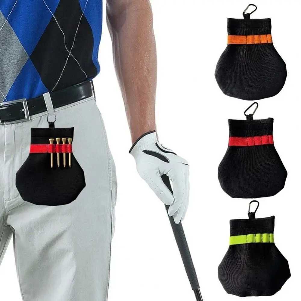 Carry Ball Bag Terylene Golf Ball Pouch Metal Clip Spacious Golf Ball Tee Holder Golf Accessories Golf Tournament J251008