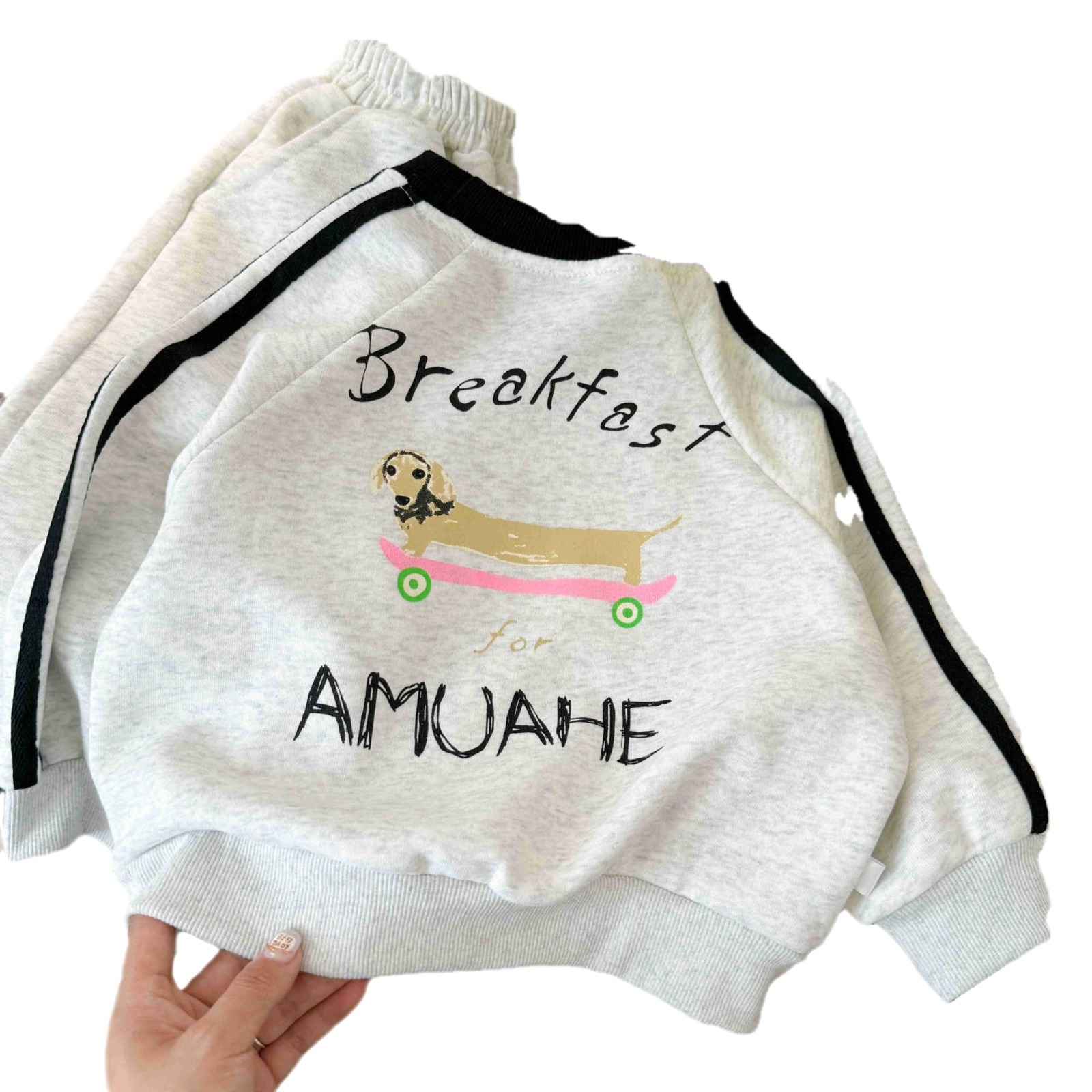 Cartoon Print Kids Hoodie Set 2025 2-Piece Tracksuit for Boys & Girls | Autumn Casual Sportswear Outfit