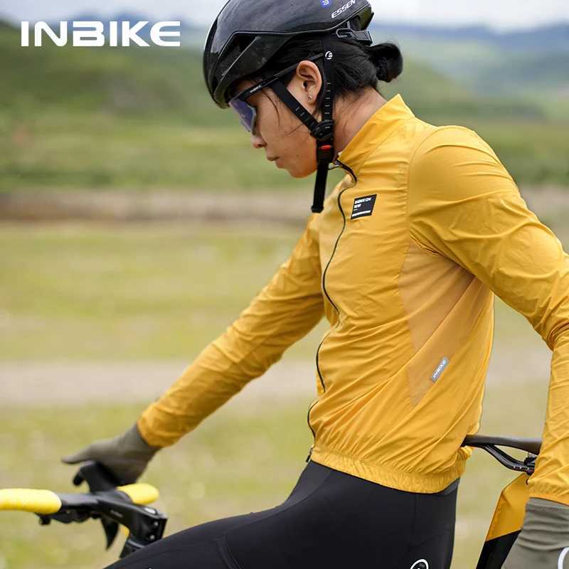 INBIKE New Cycling Jacket Mens Windproof Cycling Jacket Road Bike Waterproof Jacket Doubleended Zipper Cycling Equipment J251008