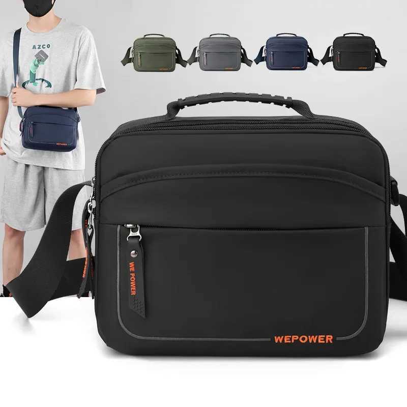 New Unisex Casual Crossbody Hand Bag Versatile Sports Portable Nylon Messenger Bag Large Capacity Mens Shoulder Bags for MenT251007