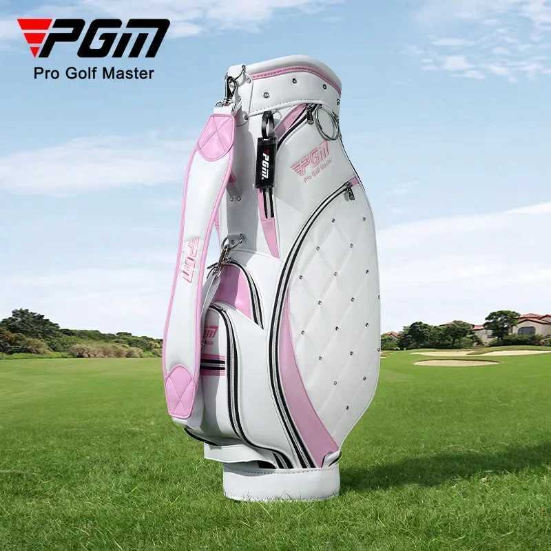 PGM Women Golf Bag High Quality Light TPU Golf Clubs Bag 2 Colors In Choice Waterproof Cloth Ball Bag GOLF Wear Resistant QB103 J251008
