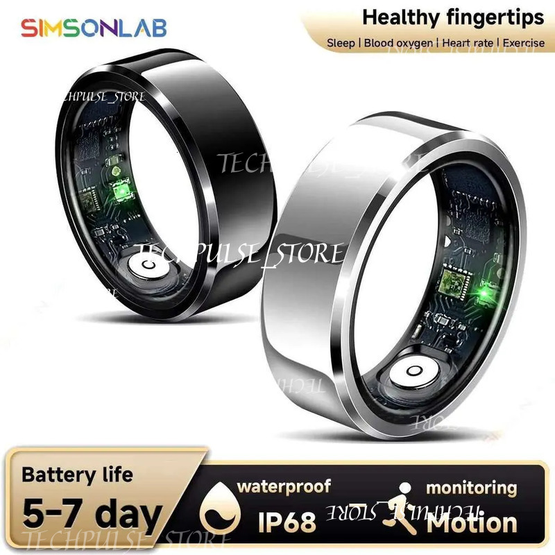 2025 New Smart Ring Blood Pressure Sleep tech73 Health Sports Ip68 Waterproof Monitoring Exercise Remote Care For Men Women