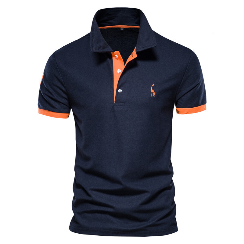 Hot-selling Men's Clothing Deer Embroidery Polo Polo Shirt Short Sleeve Zhuji Mesh Collar Designer Hoodie Men's Designer Shirt T-shirt