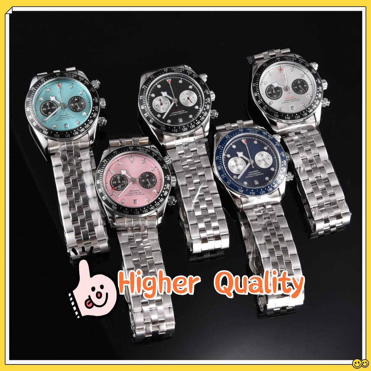 Designer watch tudority black bay high quality quartz movement men rubber stainless steel watchstrap sapphire glass snowflakes pointer with calendar watch 40
