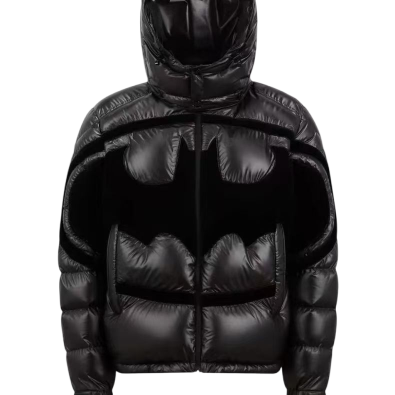 Jackets Mens Outerwear Coats Parkas Fashion Winter Clothing Down Coat Bat Velvet Pattern Badge Splicing Warm Thickened