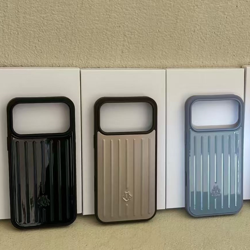RIM Phone Case Suitcase Designer iPhone Case for Apple iPhone 17 Pro Max case 17 pro 16 15 14 13 Polycarbonate Aluminum Alloy MagSafe Weave Back Cover