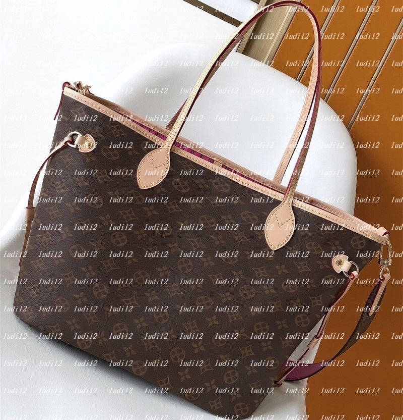 10a Top quality neverfulltote Double Up Bag Womens crossbody shoulder bag designer handbag Luxury shopping bag 2PCs wallet mirror quality tote Composite Bag