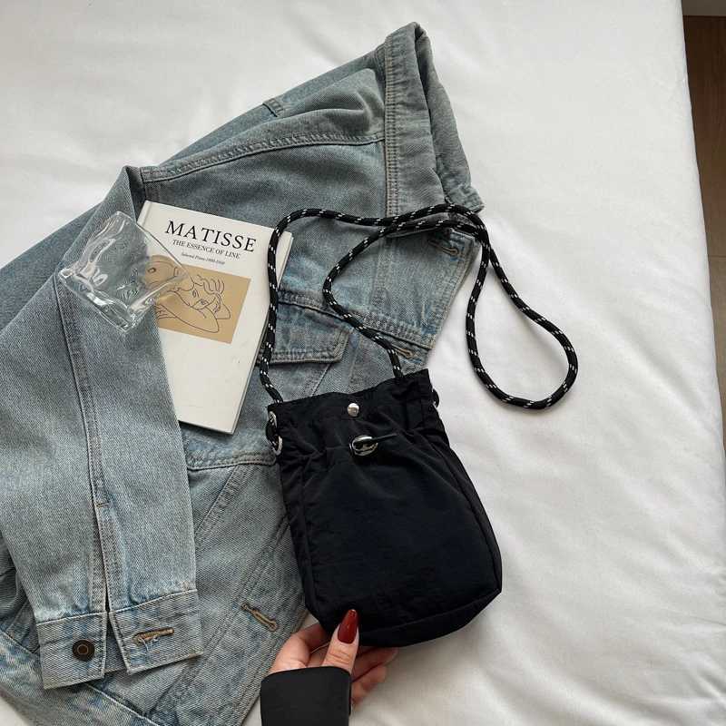 Nylon Crossbody Bag Soft Mini Phone Wallet Multifunctional Square Shoulder Bag Crossbody Purse Canvas Purse Messenger BagT251007