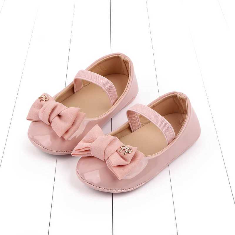 Spring and Summer 2025 New Style Baby Princess Shoes Leather Bow Tie Baby Shoes Soft Sole Learning Walkers baby shoesD2778 C251008