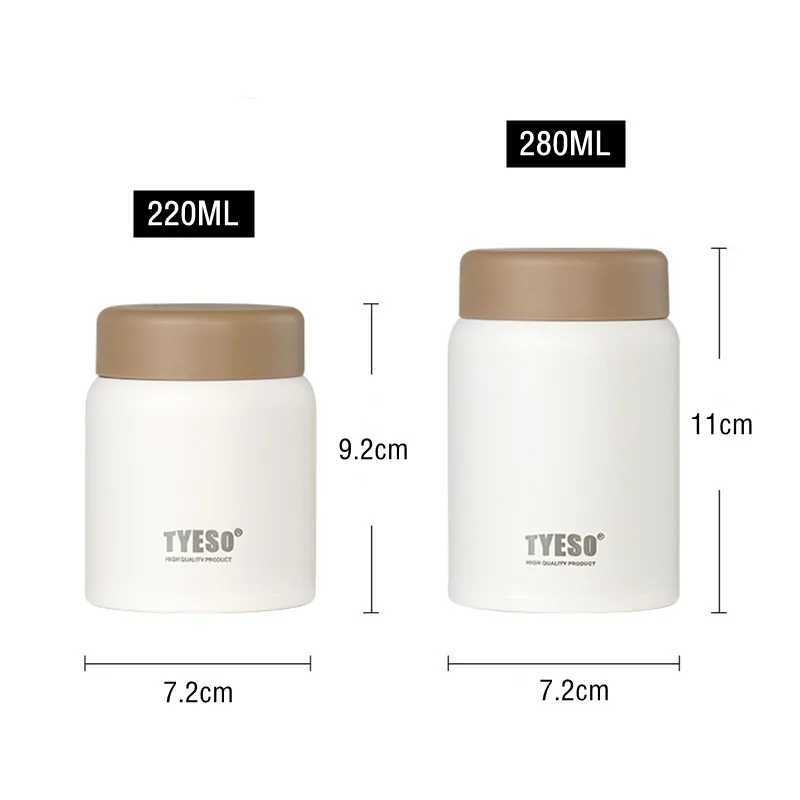 220ml280ml Mini Double Stainless Steel Braised Flask LeakProof Thermal Lunch Box Adult Student Stew Beaker Vacuum Flask C251008
