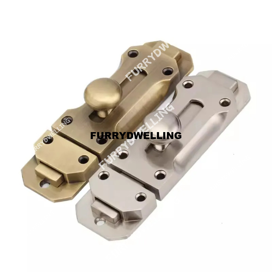 Antique Door Bolt Wooden Hardware Hotel Window Lock Zinc Dwe74 Alloy Latch Furniture DIY Household Handmade Part