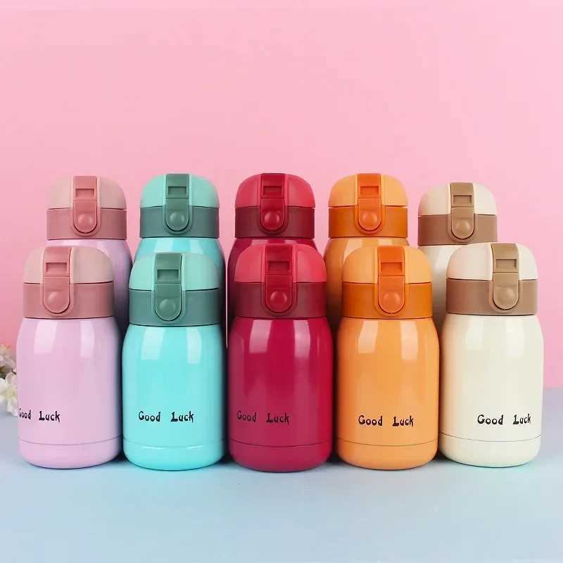 12PCS Goodluck Small Cute Mini Thermos Cup MINI Portable Creative Pot Belly Water Cup Pocket Cup with Hand Gift C251008