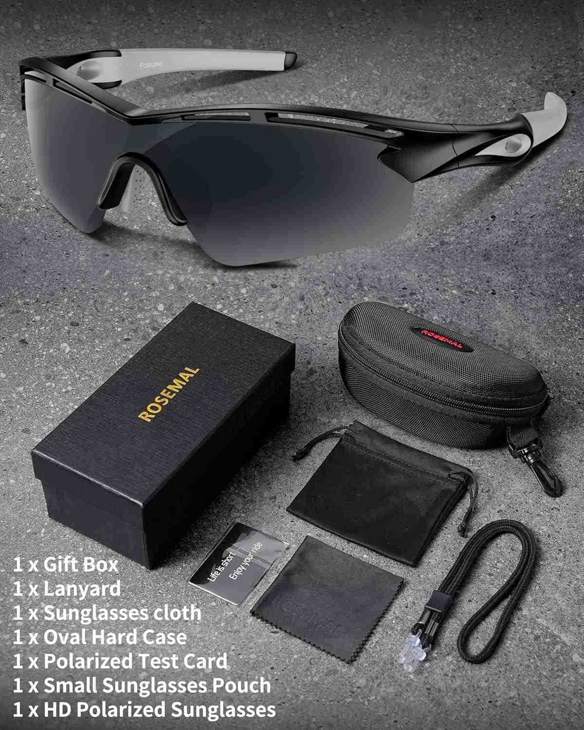 Sports Sunglasses Polarized Cycling Sunglasses Running Driving Fishing Hiking for Men Women UV400 TAC TR90 W251008