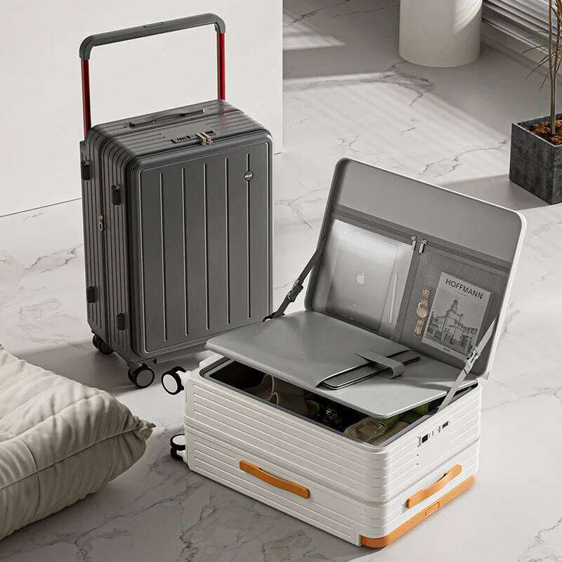 Front Opening Multi-Functional Suitcase Business Wide Lage ABS+PC Large-capacity Password Box Travel Trolley Case 123