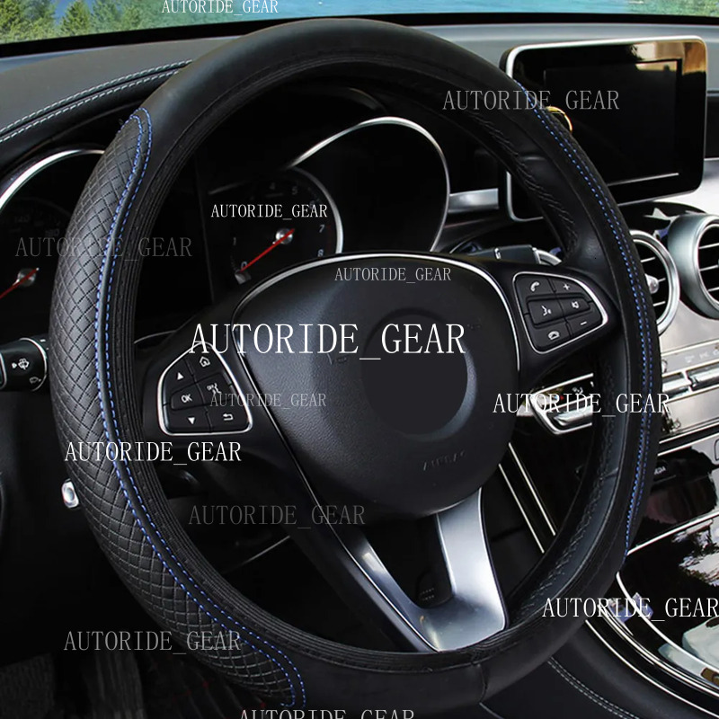 Antislip Pu Utor28 Microfiber Universal Eming Leather Auto Car Steering Wheel Cover Interior Accessories