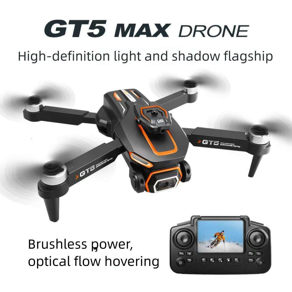 GT Brushless Aerial Photography Drone Obstacle Avoidance Quadcopter Optical Flow Positioning Toy Flying Remote Control Screen