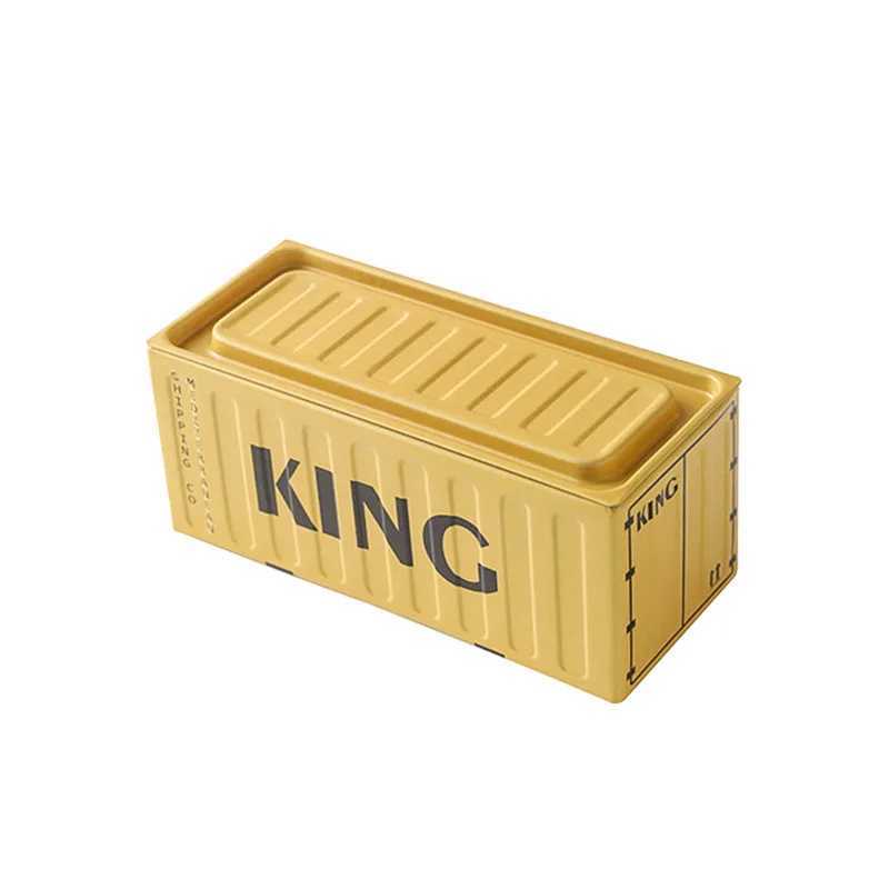 Mini Container Small Iron Box Distressed Miniature Model Scene Props Creative Decoration Storage Blind Box Cute Grain Box 4129 C251008