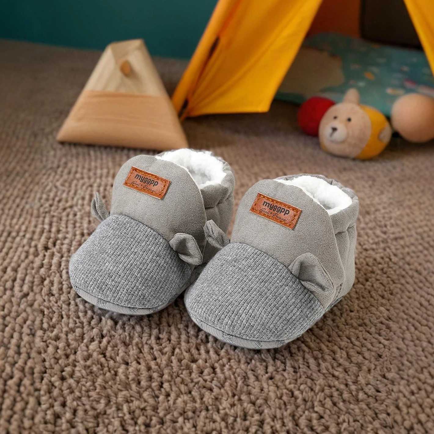 Warm Infant Toddler Crib Snow Boots Soft Comfortable Infant Girls Boys AntiSlip Slipper Newborn Baby Shoes C251008