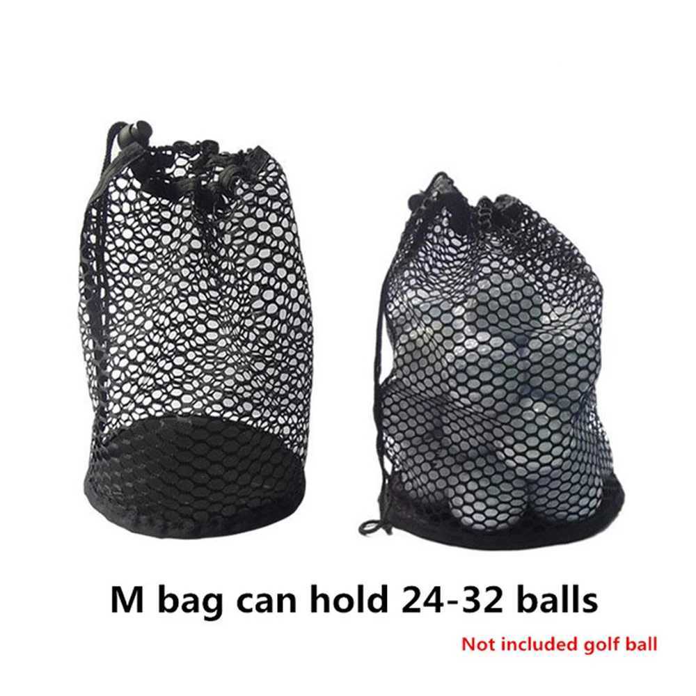 for Gym Tennis 163256 Ball Carrying Bag Nylon Black Golf Mesh Bag Golf Ball Bags Drawstring Pouch Golf Storege Bag J251008