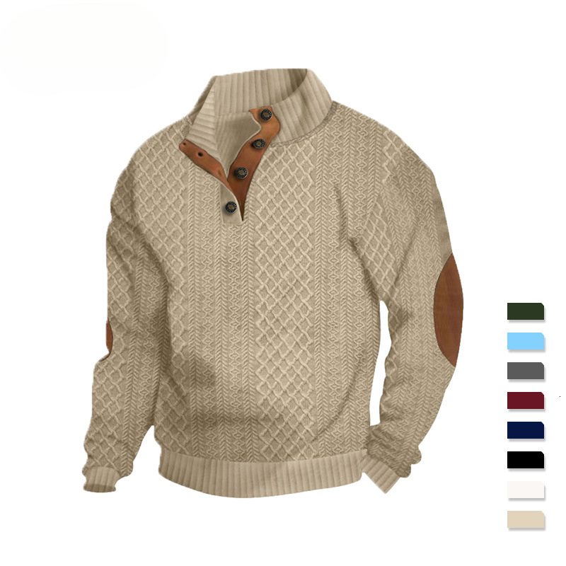 2025 Men's Designer Hoodie Fashion European Size Designer Shirt Hot-selling Polo Men's Stand Collar Long Sleeve Casual Outdoor Sweatshirt Jacquard Knitwear