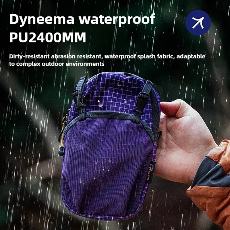 Dyneema Water Bottle Holder Bag Phone Pocket and QuickAdjust Strap Waterproof 420D Nylon for Cycling Hiking Camping Essentials 250922