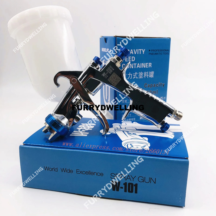 Spray Dwe74 Guns Paint W101 Air Hand Manual 1.3/1.5/1.8Mm Japan Quality W-101 Er 400Cc Plastic Tank Airbrush 221118