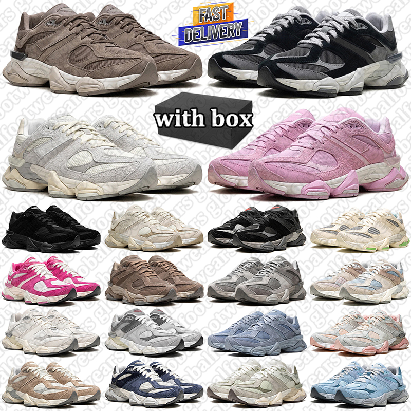 With box men women running shoes designer sneakers triple black white pink brown navy blue mens womens outdoor new Xbalance9060new Xbalance sports trainers