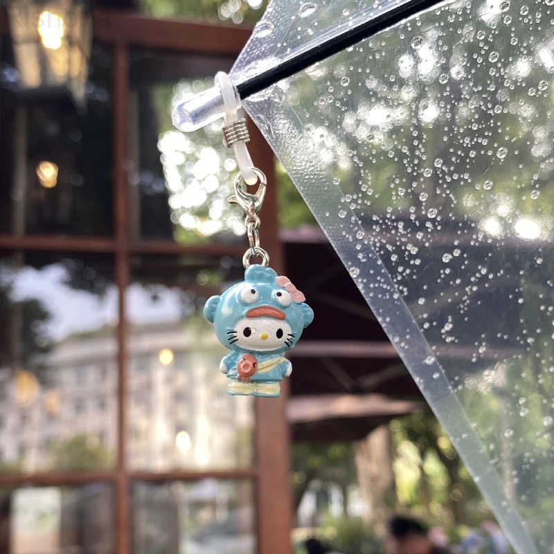 Sanrio Hello Kitty Umbrella Pendant KT Cat New Cute Cartoon Creative Key Chain Resin Pendant Gifts L251008