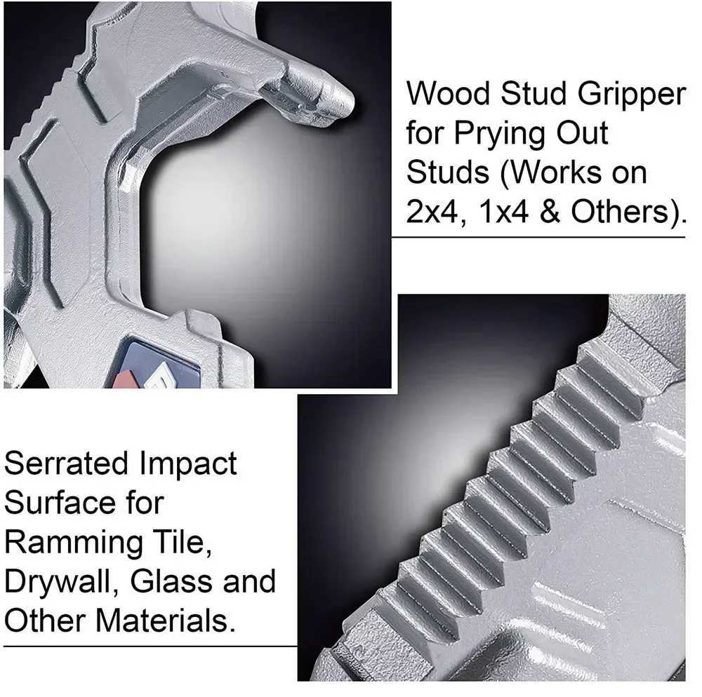 Portable MultiFunctional Outdoor Hammer with Builtin Crowbar for DIY Workshop Construction Woodworking J251121