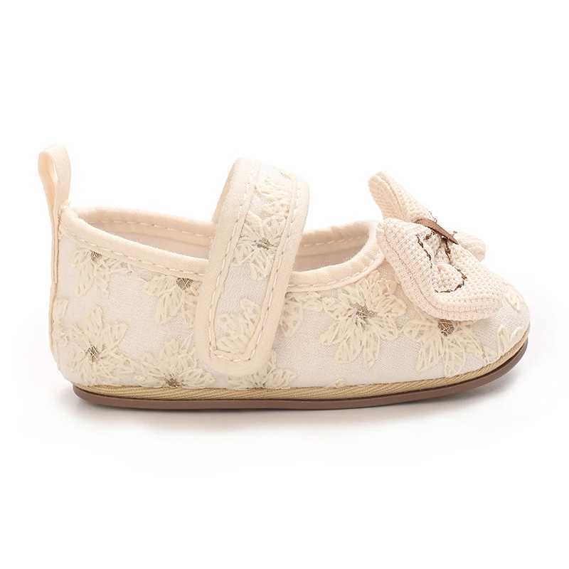 018Months Apricot Baby Baptist Shoes Girl Shoes Lace Rubber Sole Antislip Toddler First Walkers Infant Crib Shoes C251008