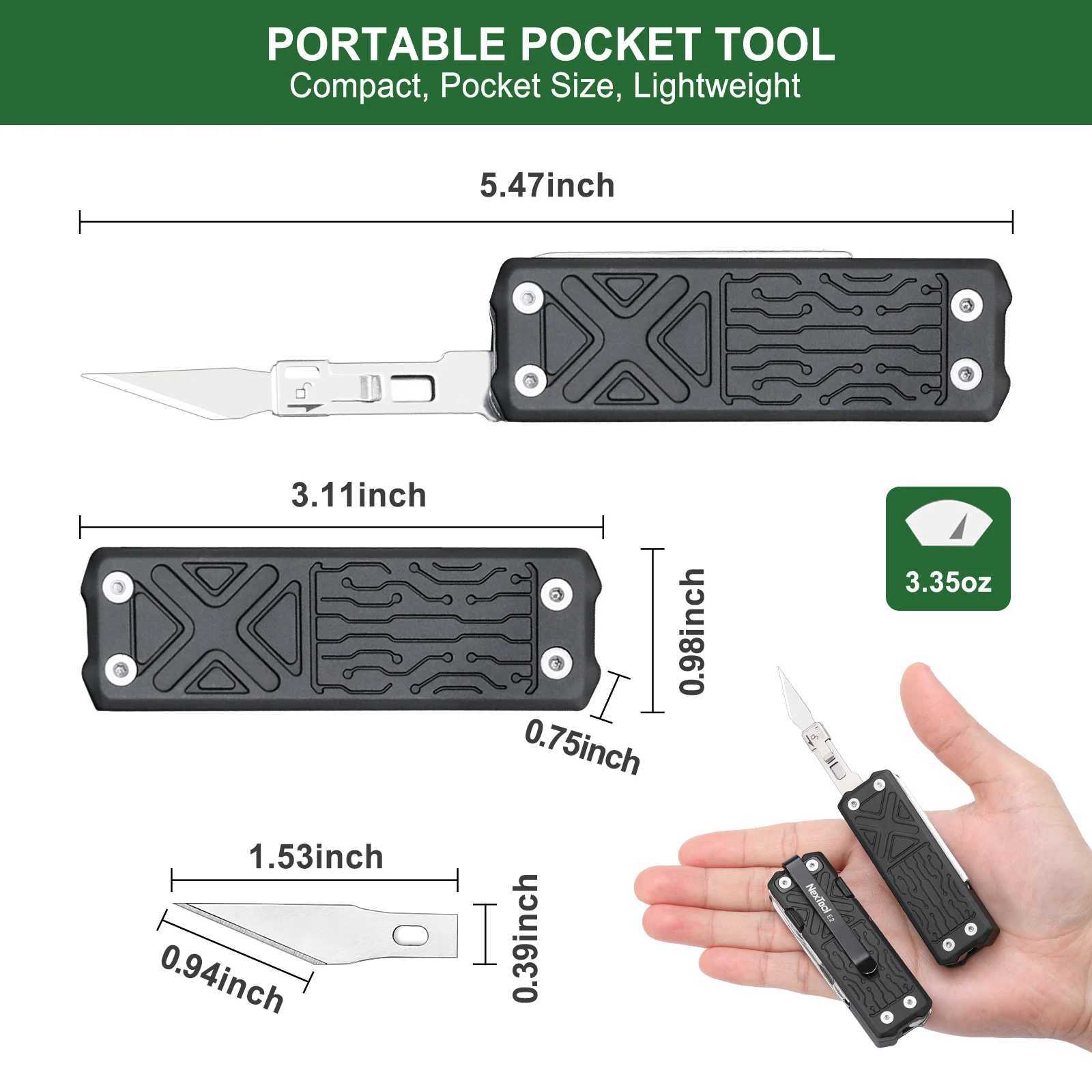 NexTool E1 Pocket Multitool Knife 10In1 Folding Knife Scissors Plier Saw Outdoor Hiking Camping EDC Equipment Folding Multitool J251121