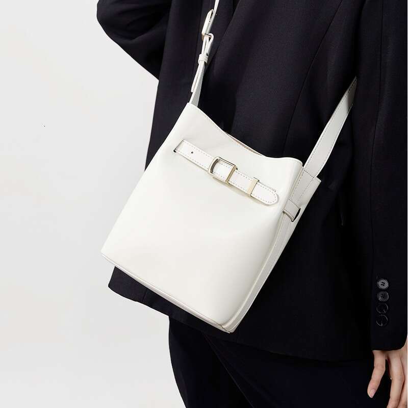 Luxury Bag Genuine Leather High End Bucket Top Layer Cowhide Women S Shoulder Crossbody Bag