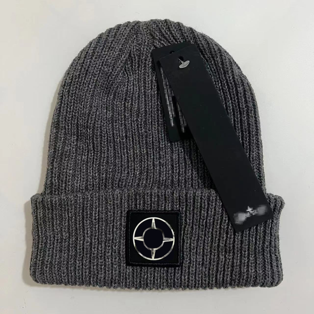 Knitted designer beanie Stone wool hats classic embroidery Islandss patch casual brand knitted hat autumn winter thick warm hat unisex outdoor cold-proof Skull Cap