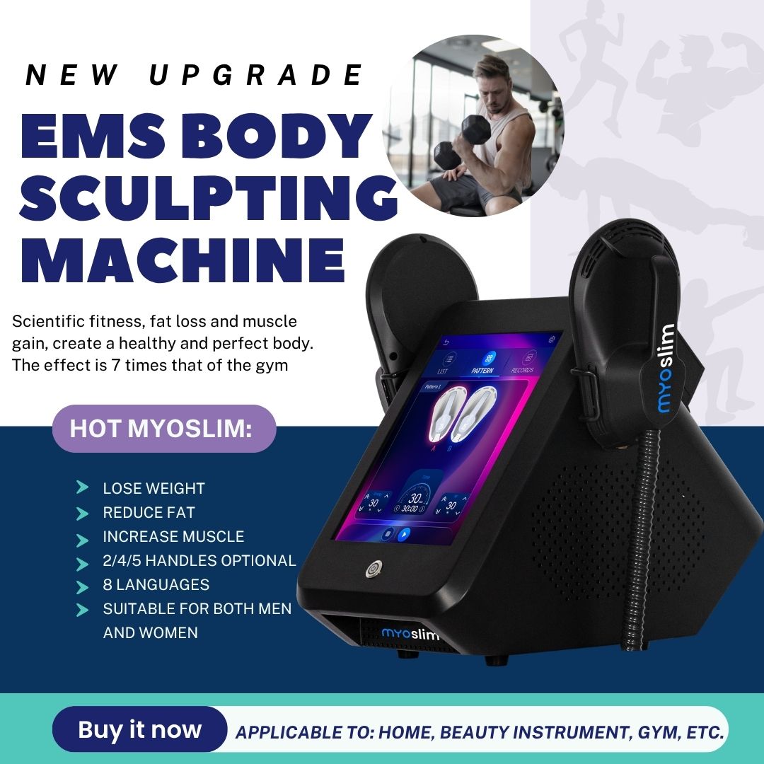 EMS Body Contouring Machine HI-emt MYOSlim 15Tesla Fat Burning and Muscle Toning Device Professional Beauty Salon Weight Loss Body Shaping Equipment