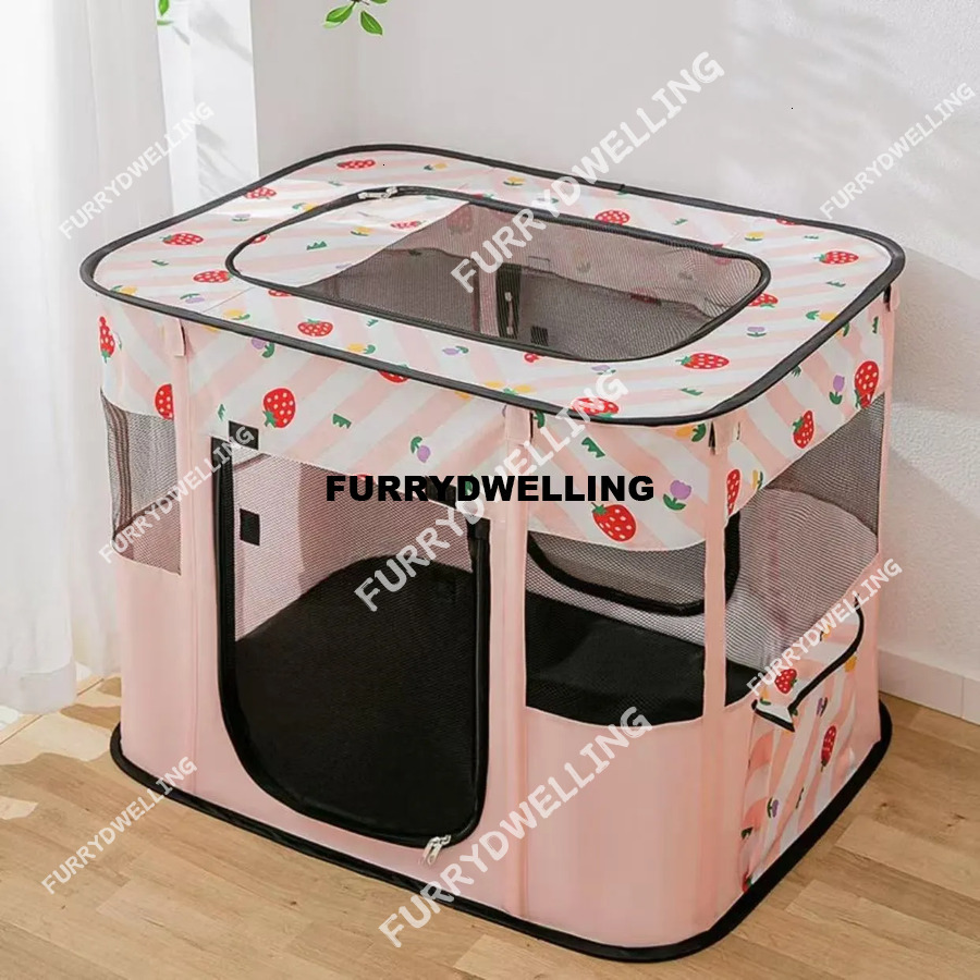 Cat Delivery Room, Cage, Rectangular Enclosed Breeding Cat Nest, Folding Dwe74 Fence, Indoor Household Tent